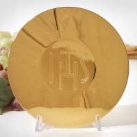 Patena Diam 15.5 Cm Verguld 