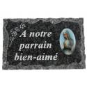 Plaque Cimetiere A Notrre Parrain Bien-Aime 9x14