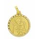Médaille St Joseph - 16 mm - Métal Doré