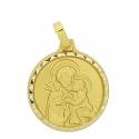 Médaille St Joseph - 16 mm - Métal Doré