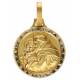 Médaille St Antoine - 14 mm - Métal Doré
