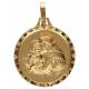 Médaille St Antoine - 23 mm - Métal Doré