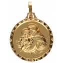 Médaille St Antoine - 23 mm - Métal Doré