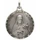 Medaille H Theresia - 30 mm - Metaal Verzilverd 