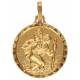 Medaille H Kristoffel - 18 mm - Metaal Verguld 