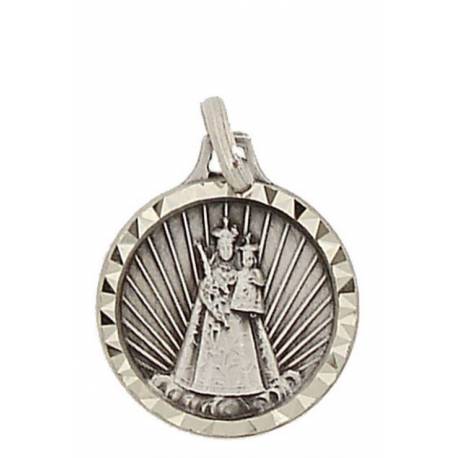 Medaille OLV met Kind - 14 mm - Metaal Verzilverd 