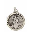 Medaille OLV met Kind - 14 mm - Metaal Verzilverd 