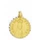 Medaille Fatima - 16 mm - Metaal Verguld 