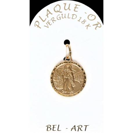 Medaille plaqué-goud - OLV van de Weg - 16 mm 