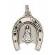 Médaille Vierge et Enfant - 15 mm - Métal Argenté