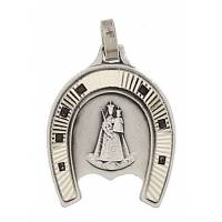 Medaille OLV met Kind - 15 mm - Metaal Verzilverd 