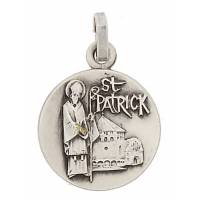 Médaille St Patrick - 16 mm - Métal Argenté