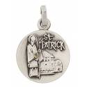 Médaille St Patrick - 16 mm - Métal Argenté