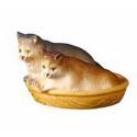 Chats Dans Panier : crèche de Noël en bois Ulrich 15 cm