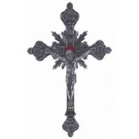 Croix Murale - 20 cm - Métal Argenté