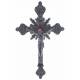 Croix Murale - 30 cm - Métal Argenté