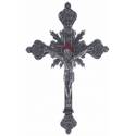 Croix Murale - 30 cm - Métal Argenté