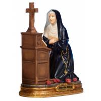 Statue 22 cm - Ste Rita à genoux