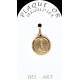 Médaille plaqué-or - Vierge Mains jointes - 14 mm