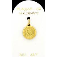 Médaille Pl-Or - St Christophe - 14 mm
