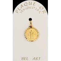 Médaille Pl-Or - St Benoît - 14 mm