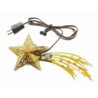 Accessoire crèche étoile dorée 8 cm 4.5 v