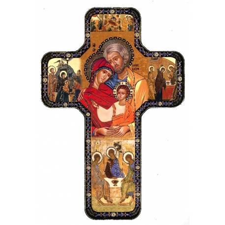 Icône 12 X 18 cm Croix - Ste Famille