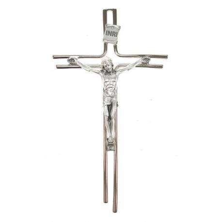 Croix Murale - 19 cm - Met Nickelé