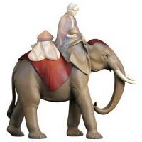 Houtsnijwerk Olifant 16 Cm / Gekleurd 