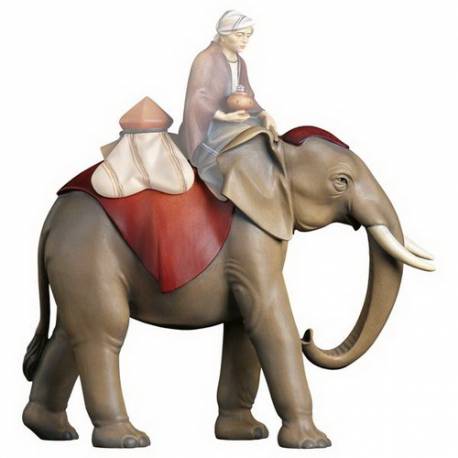 Houtsnijwerk Olifant 16 Cm / Gekleurd 