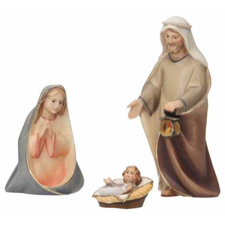 Sainte Famille : crèche de Noël en bois Komet 12 cm