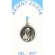 Médaille Argent Vierge priante 18 mm