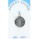 Medaille Zilver Scapulier - 16 mm 