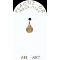 Medaille plaqué-goud - Scapulier - 8 mm 