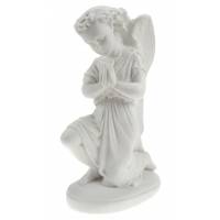Statue 30 cm Ange priant - Blanc