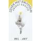 Médaille Argent Rhodié Ste Rita / Tige