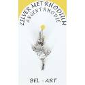 Médaille Argent Rhodié Ste Rita / Tige
