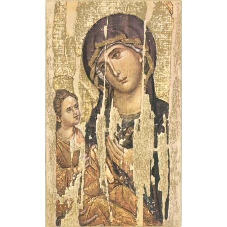 Image-Icone Vierge + Enfant 10.5 X 6.5 Cm