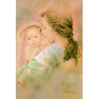 Carte Postale - Vierge et Enfant
