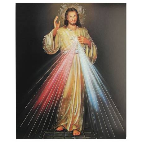 Poster 20 X 25 cm Christ Miséricordieux "or"