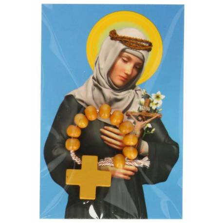 Tientje / koord + Prentje H Catharina van Sienna 