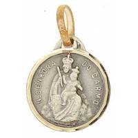 Médaille Scapulaire 16 mm Métal argenté