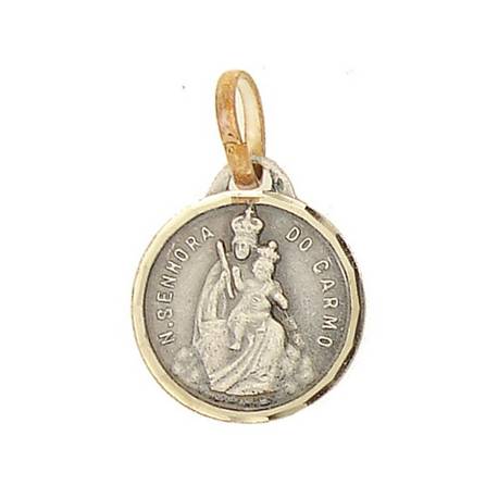 Médaille Scapulaire 16 mm Métal argenté