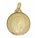 Médaille 18 mm Ave Maria - Métal doré