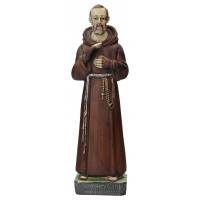 H P Pio Beeld - 30 cm - Franse steen 