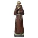 H P Pio Beeld - 30 cm - Franse steen 