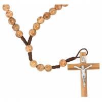 Chapelet sur corde - Bois d'olivier