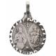 Medaille Scapulier - 14 mm - Metaal Verzilverd 