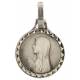 Medaille Lourdes - 12 mm - Metaal Verzilverd 