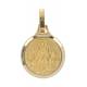 Medaille Scapulier - 12 mm - Metaal Verguld 